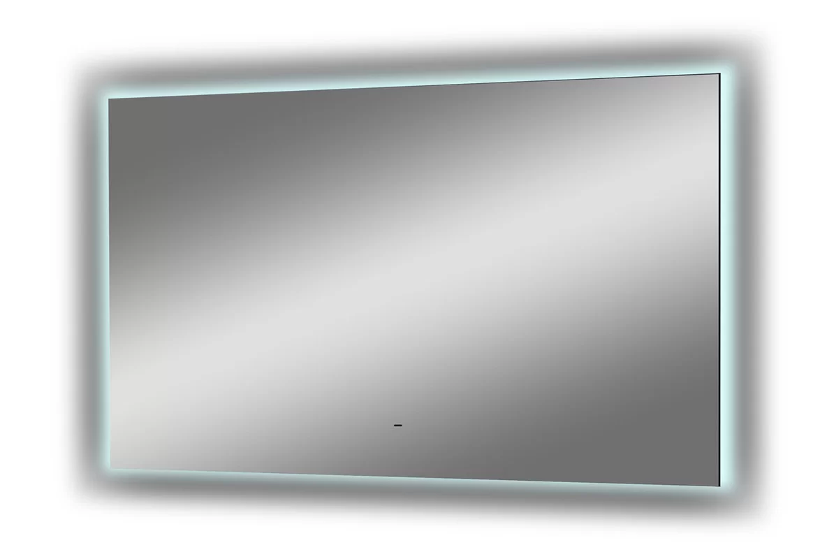 Приобрести continent зеркало с подсветкой trezhe 120х70 см, белое