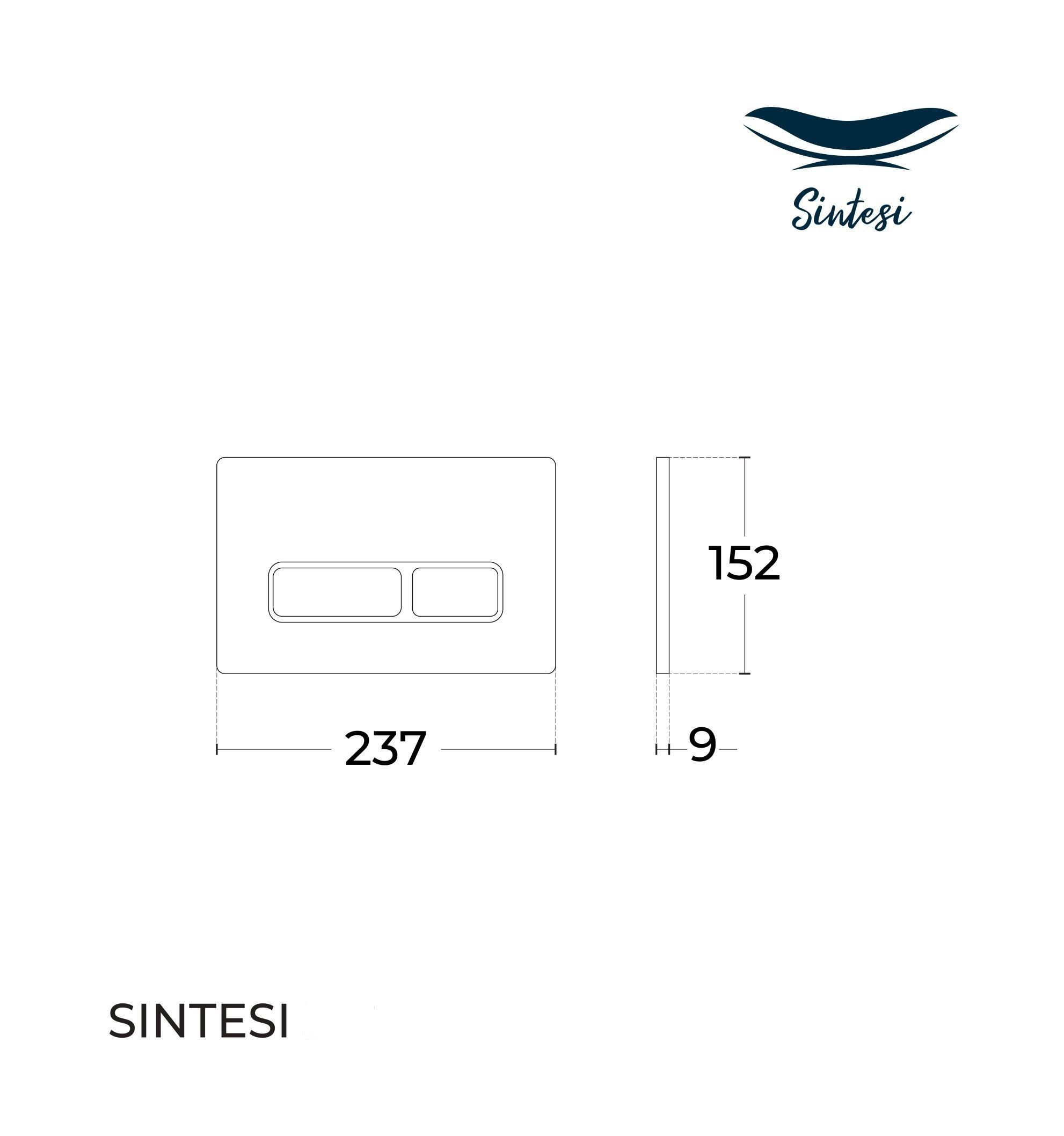 Приобрести sintesi кнопка смыва для инсталляции fb-xsws-501 оружейная сталь