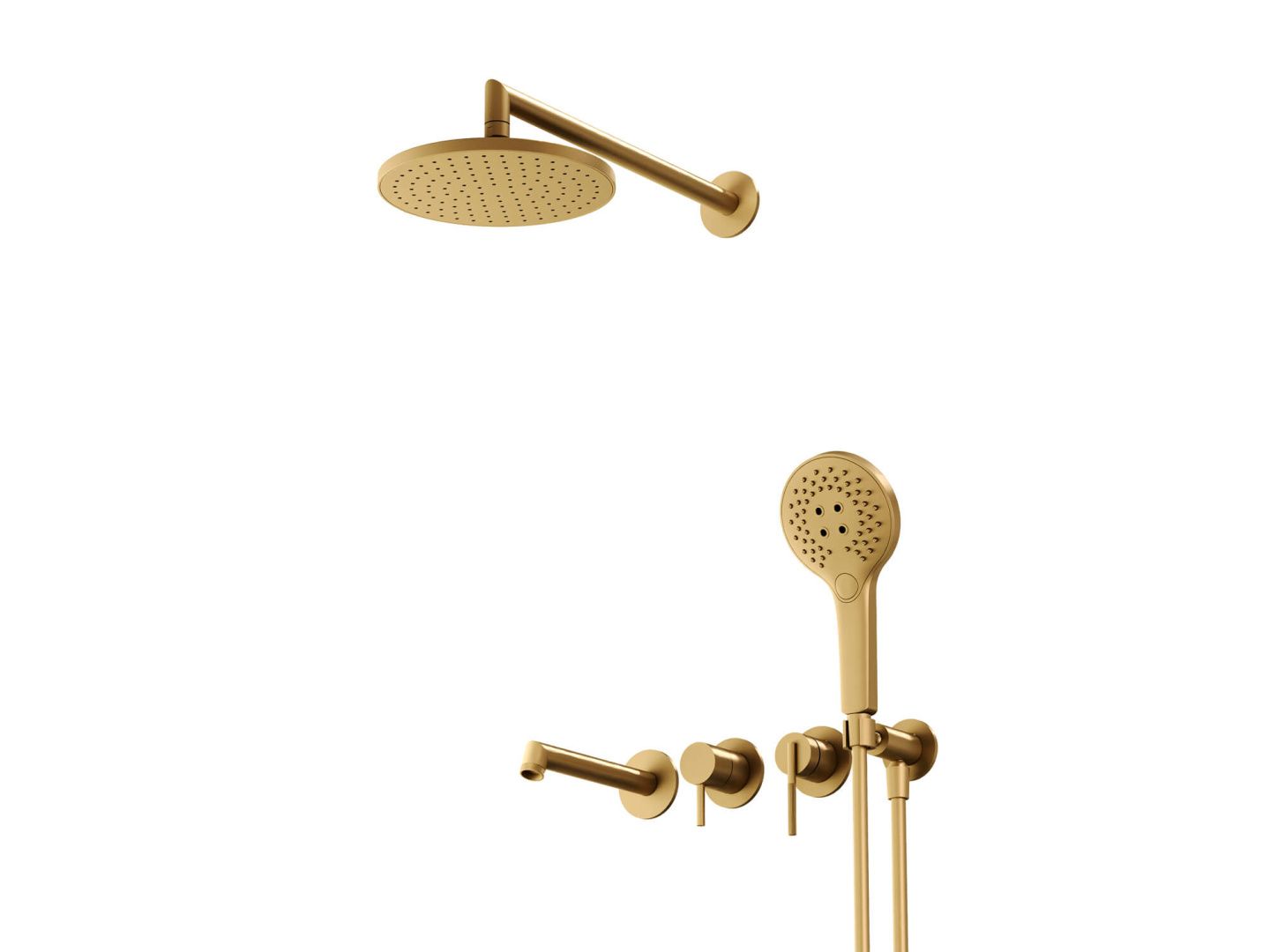 Приобрести hayzburg встраиваемая душевая система, матовое золото hb-4004-3bg