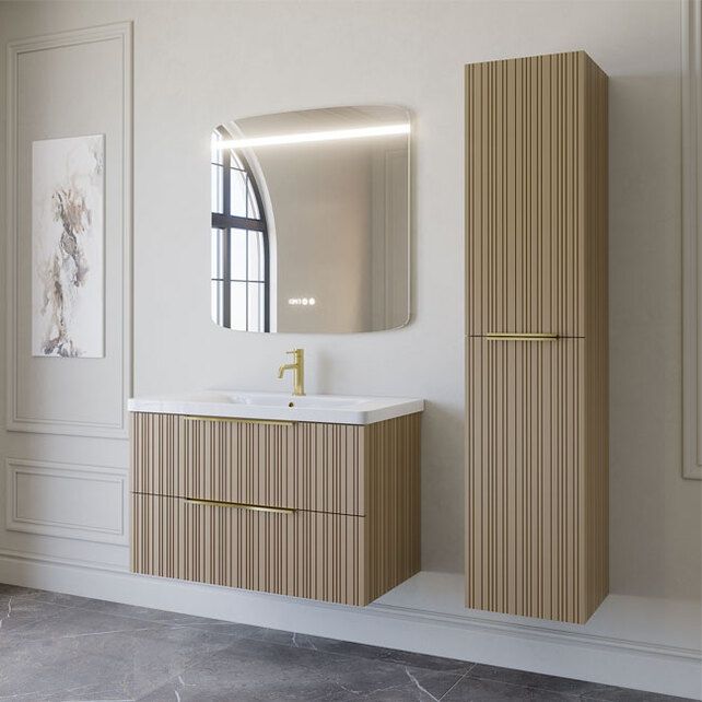 Приобрести caprigo тумба с раковиной rain 90 см, мокко