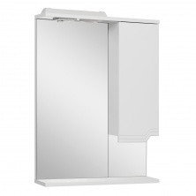 AQUA DE MARCO Зеркало-шкаф VIKTORIA 55 см, правое, белый 1055CVIC/R