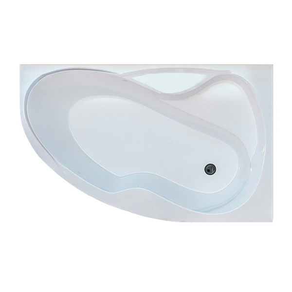 Приобрести mirsant ванна акриловая ливадия 160*100 см, белая, правая ут000019630
