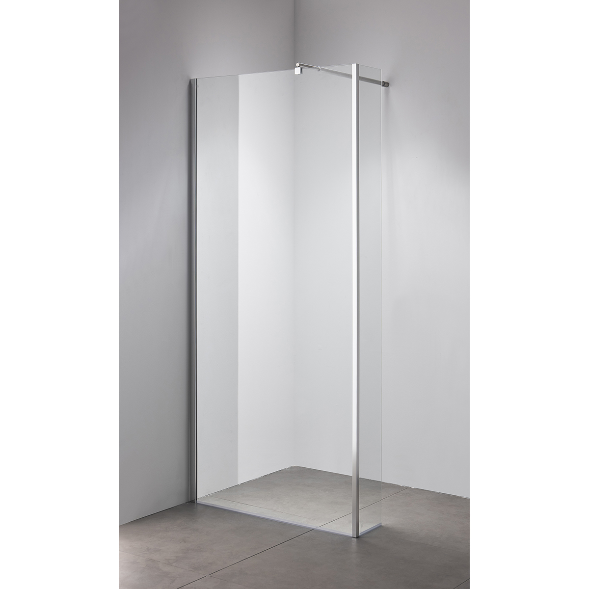 Приобрести loranto душевая перегородка 1200x1950 walk-in. доп.створка 20см. регулируемый кронштейн 80-100 прозрачное стекло 6 мм. профиль хром (cs-l801 120)