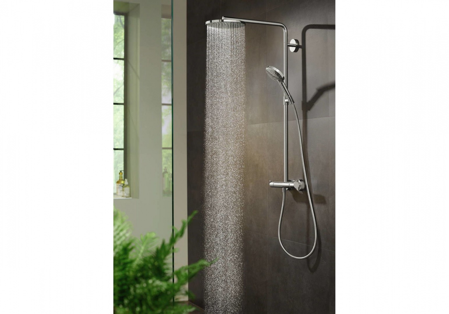 Приобрести 27633000 raindance select s showerpipe 240 1 jet with powderrain