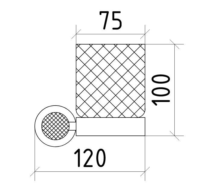 Приобрести boheme стакан для зубных щеток royale cristal, хром\черный 10924-cr-b