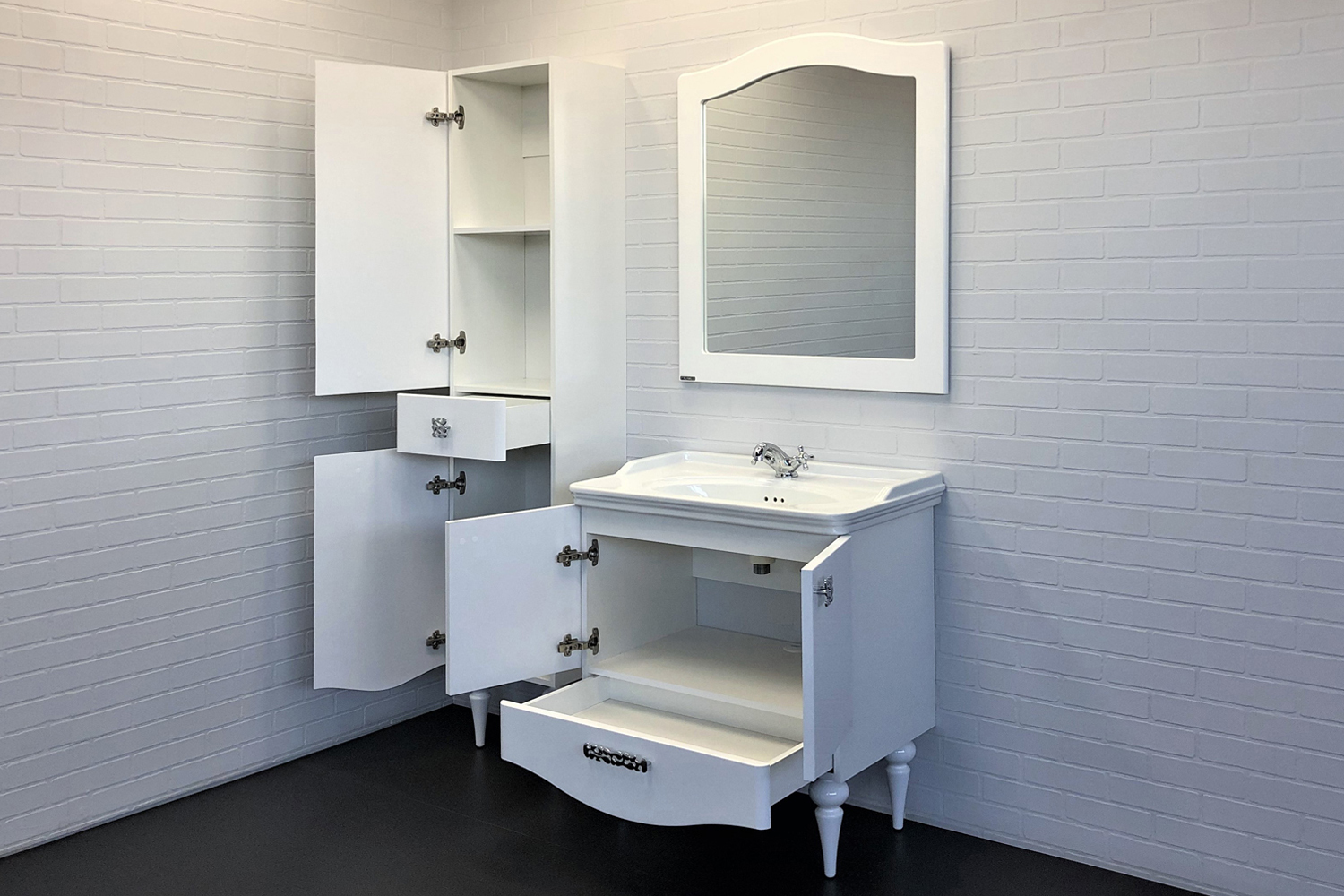 Приобрести сomforty пенал "монако-40" левая белый глянец