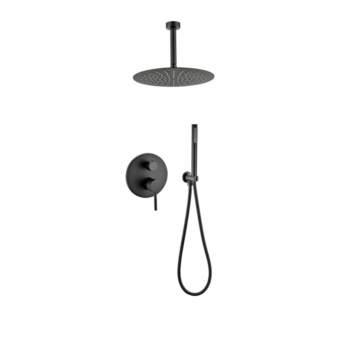 Приобрести grocenberg встраиваемая душевая система, черная матовая gb5099bl-4