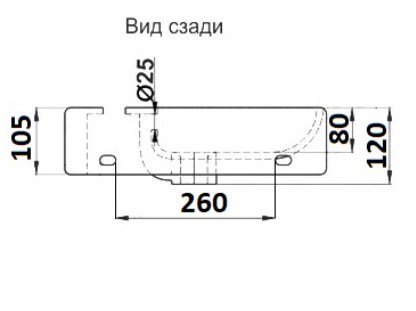 Приобрести раковина подвесная ceramalux 45 см 7947br