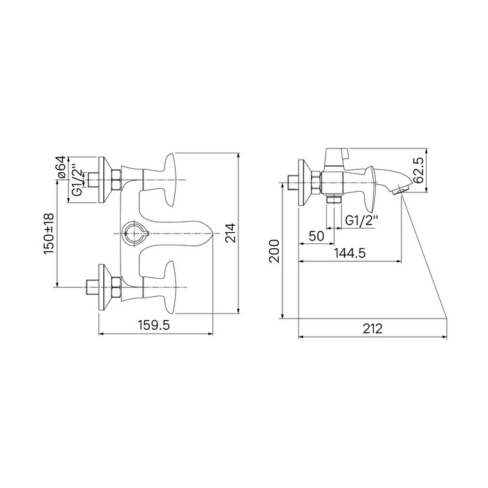 Приобрести iddis смеситель для ванны copter 214мм, хром copsb02i02wa