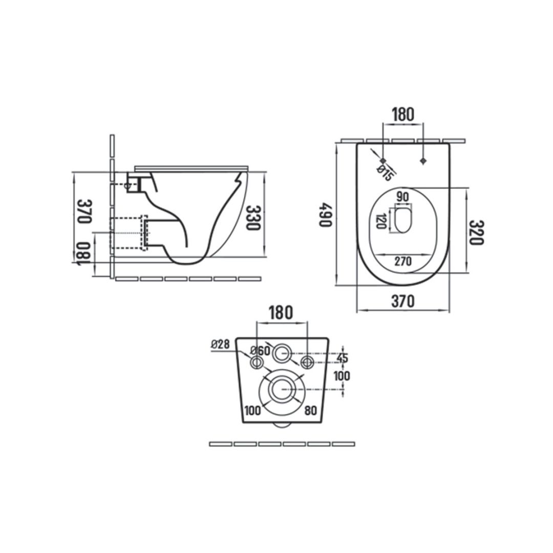 Приобрести vincea унитаз подвесной globo, ультратонкое сиденье, микролифт, антрацит матовый vt1-14sma