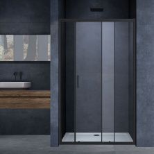 Vincea Душевая дверь Alpha 110 см, прозрачное, черная VDS-3AL110CLB