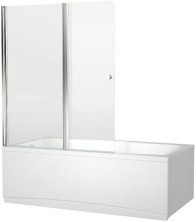 Aquanet Шторка для ванны Alfa 4 , прозрачное стекло NF6222-pivot