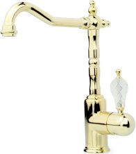 Boheme Смеситель для кухни Tradizionale, золото\кристаллы 102-CRST