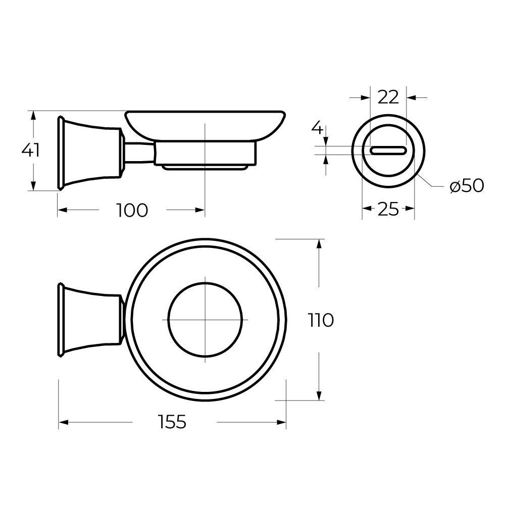 Приобрести cezares мыльница liberty, подвесная, хром czr-f-8987