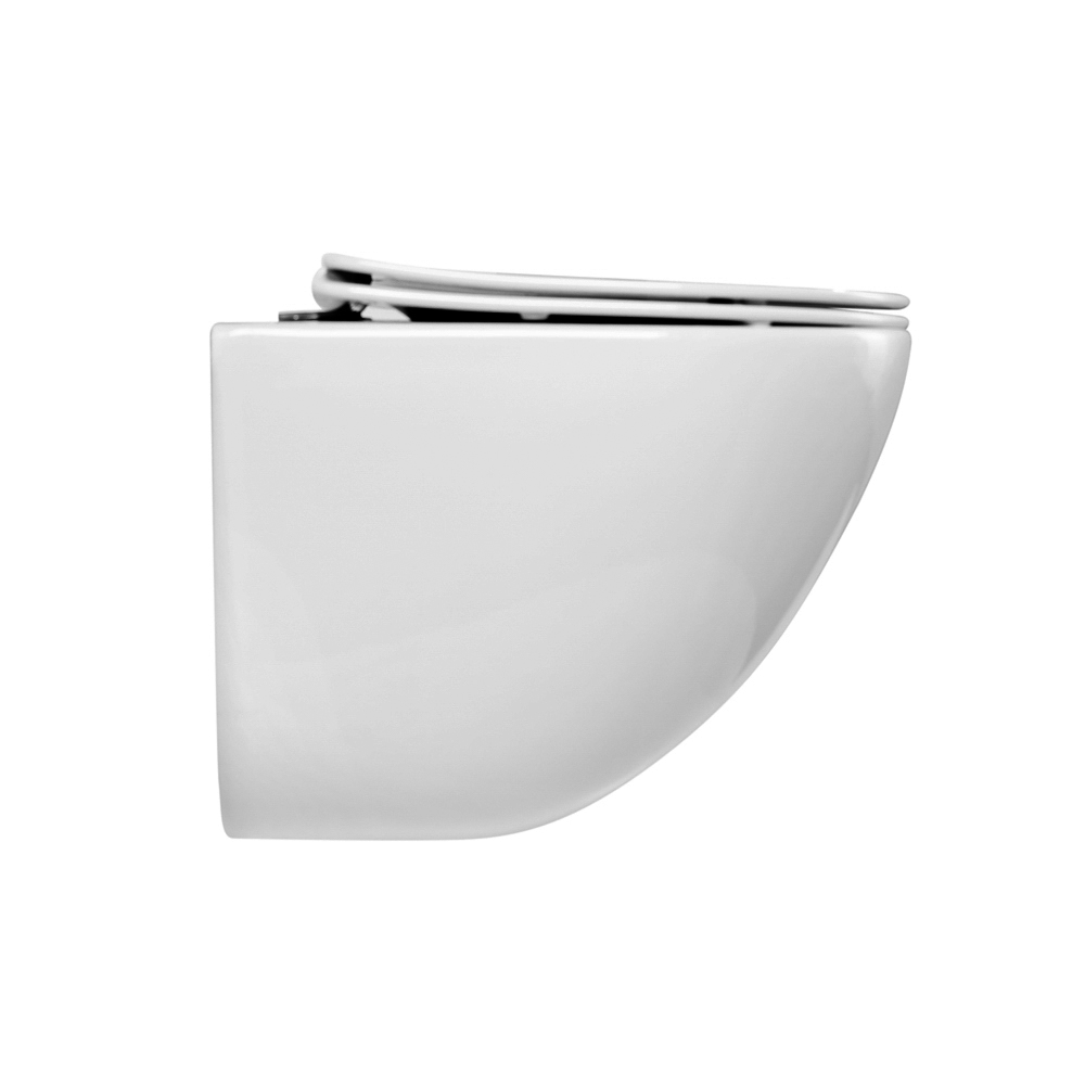 Приобрести belbagno унитаз безободковый подвесной amanda с сиденьем дюропласт, микролифт,белый bb051chr/bb051sc