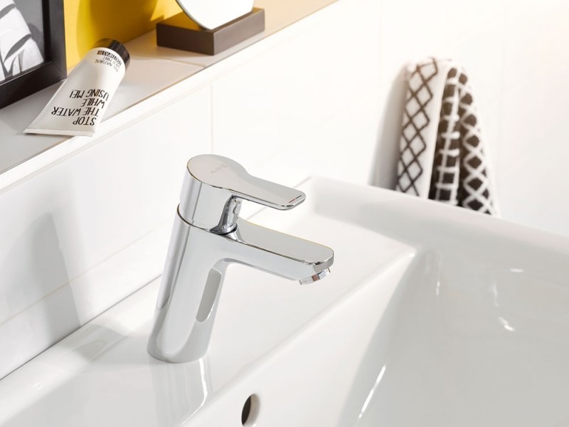 Приобрести kludi pure&easy xl однорычажный смеситель на умывальник 100, без донного клапана, арт. 372920565