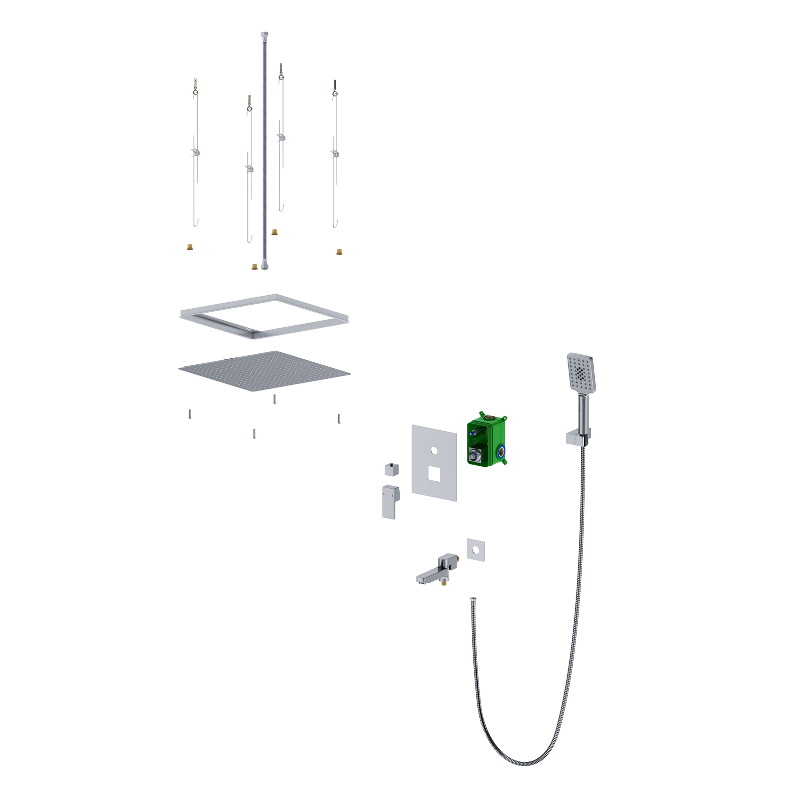Приобрести душевая система встроенная timo selene sx-2039/00sm хром