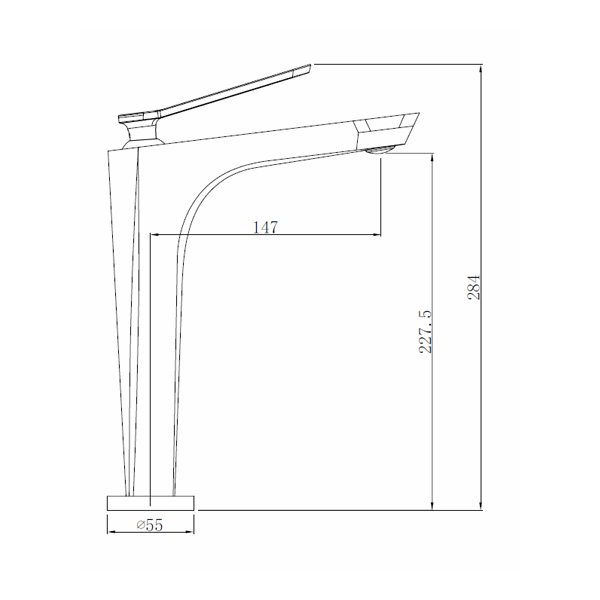 Приобрести comforty высокий смеситель для раковины 28 см, черный матовый, fc088b-cmt