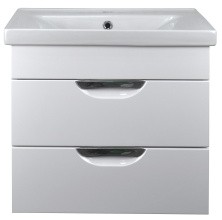 Loranto Тумба подвесная с раковиной Стиль- 70/2 70х58 см, белая (CS00070863)