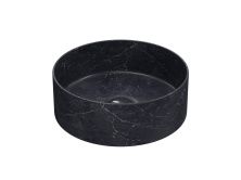 Hayzburg Накладная раковина чаша 30х11 см, черный мрамор, матовая HB-0026