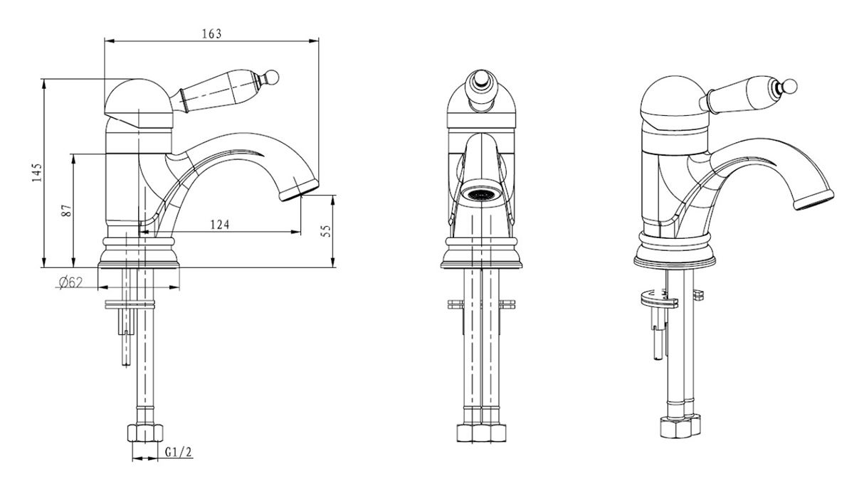 Приобрести boheme смеситель для раковины provanse, хром\белый 261-pr