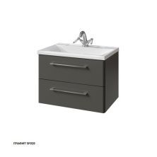 Caprigo Тумба с раковиной ACCORD 65 см, графит, эмаль