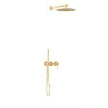 Vincea Встраиваемая душевая система Groove, брашированное золото VSFW-4G01BG4