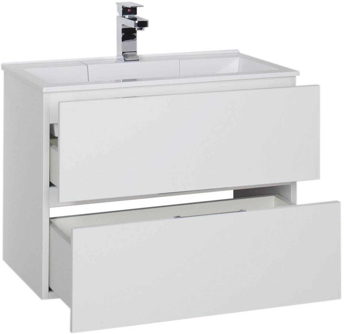 Приобрести aquanet тумба с раковиной алвита 70 см, белая