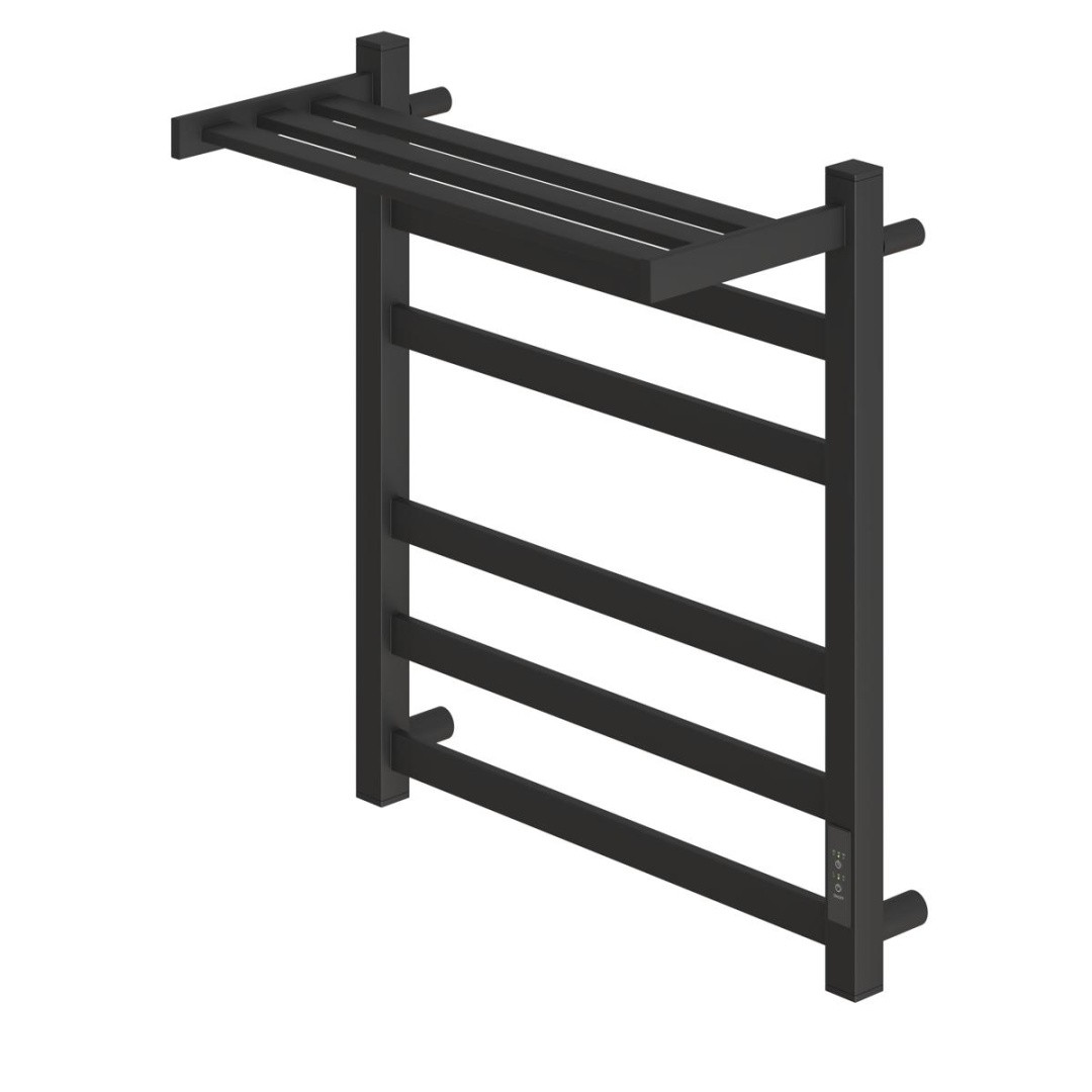 Приобрести полотенцесушитель электрический point 500х600 меркурий с полкой п5, черный pn83856pb