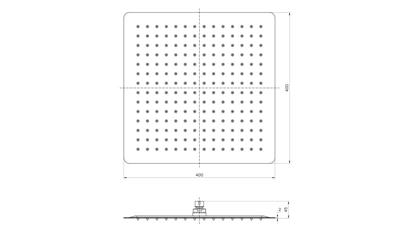 Приобрести lemark верхний душ, одно функциональный 400х400мм, сталь lm9489s