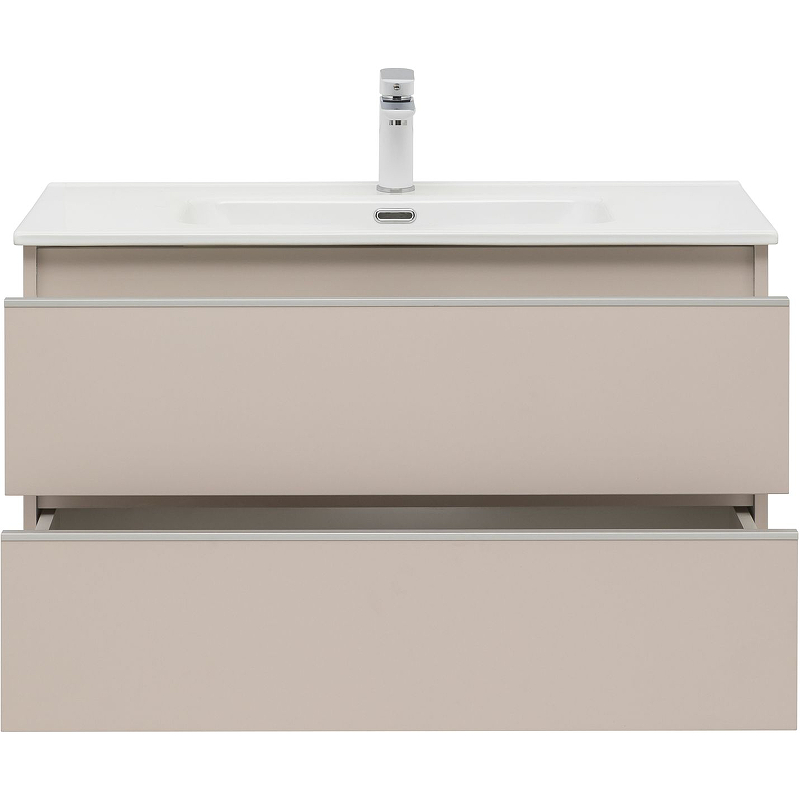 Приобрести aquanet тумба с раковиной вега 90 см, бежевый