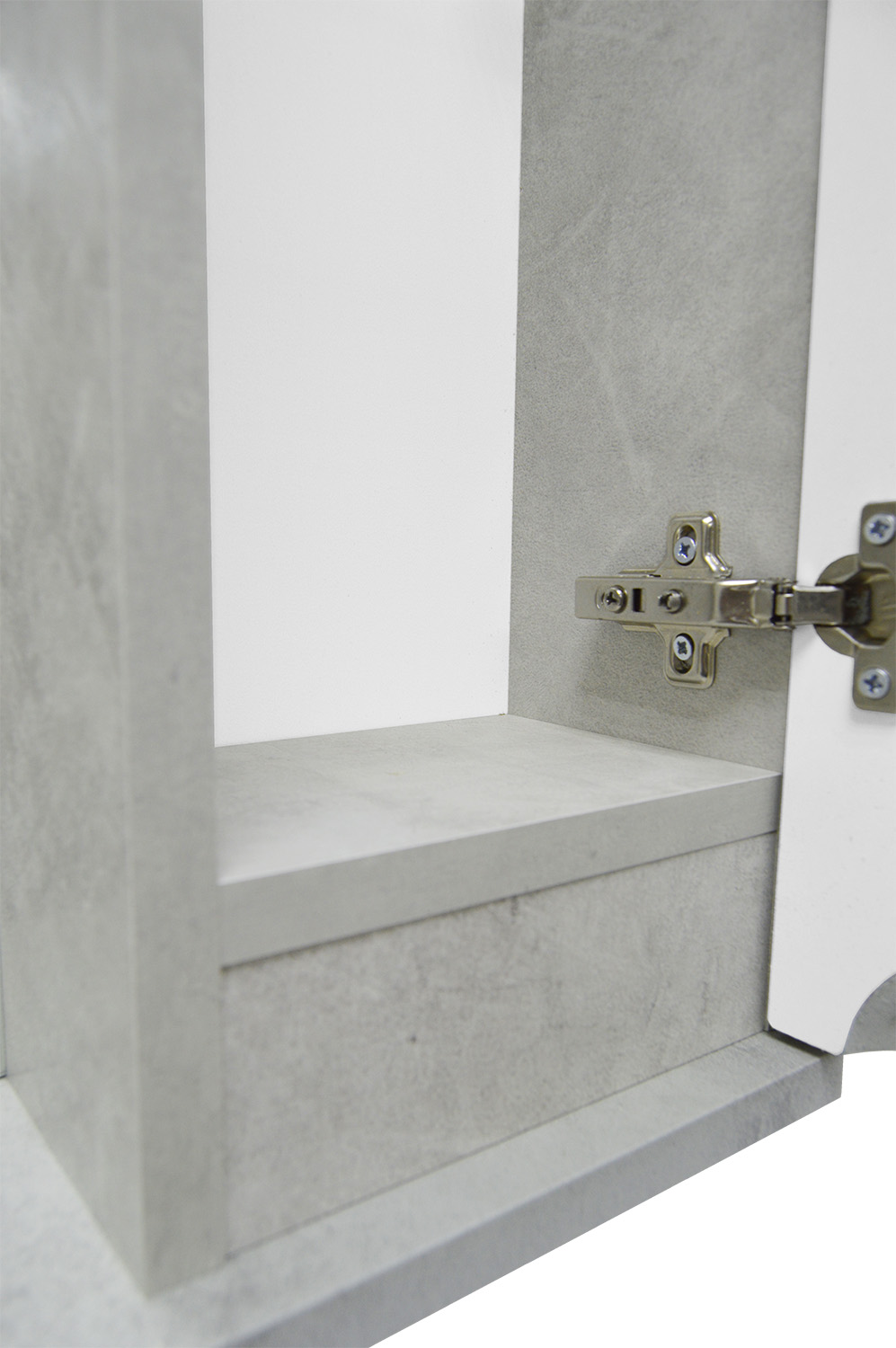 Приобрести loranto зеркало-шкаф florena 80 80х60 см, правое, светлый бетон (cs00086987)