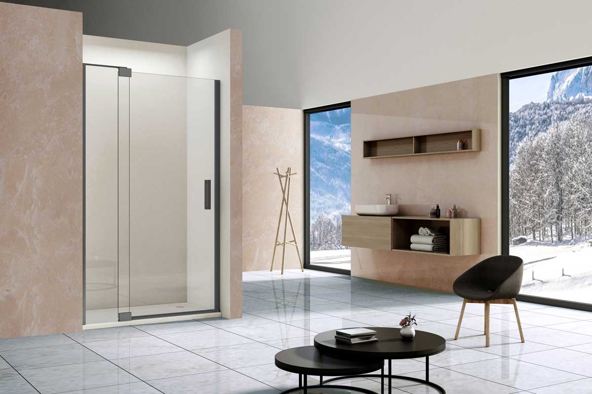 Приобрести vincea душевая дверь extra 110 см, прозрачное, оружейная сталь vdp-1e1112clgm