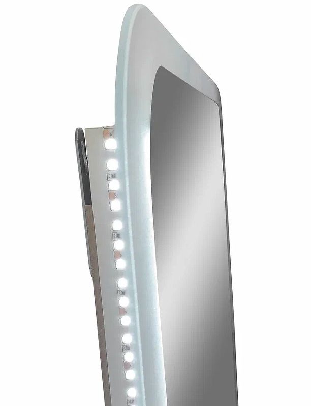 Приобрести continent зеркало с подсветкой калипсо люкс 68х53 см, белое