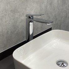 Comforty Высокий смеситель для раковины 29 см, хром, FC071B-CCT