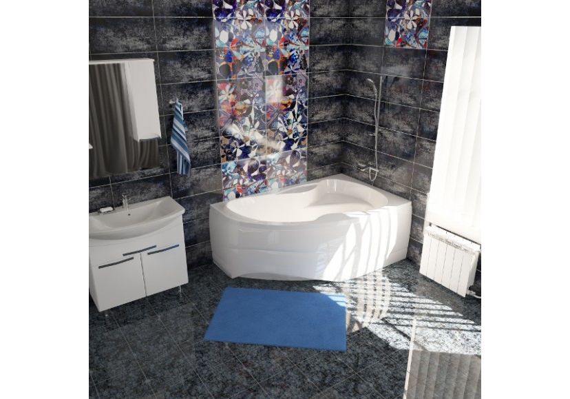 Приобрести mirsant акриловая ванна ливадия premium 160x100 см l