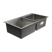 Gerhans Кухонная мойка 78х43 см, двойная, сатин