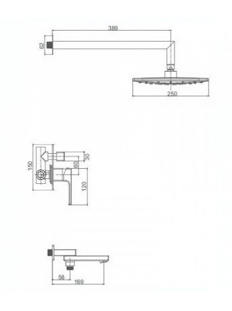 Приобрести душевая система для душа vieir, camomilla, черный v283563c