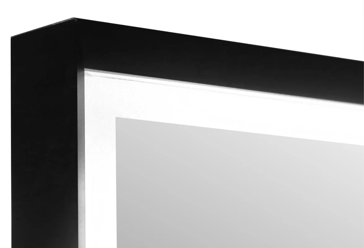 Приобрести continent зеркало с подсветкой stage black 60х80 см, черное