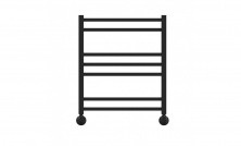 LEMARK Полотенцесушитель Unit П7 500x600 мм водяной, черный LM45607BL