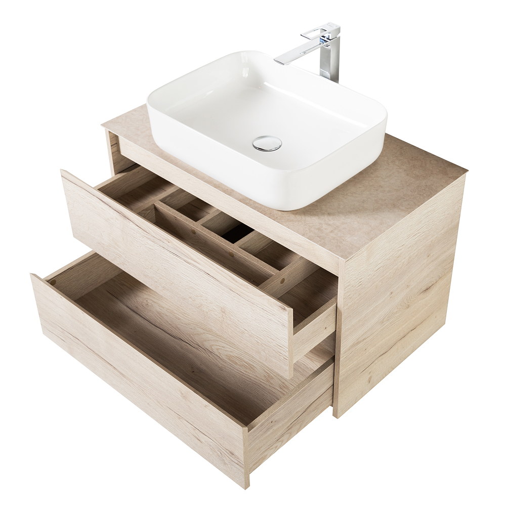 Приобрести belbagno тумба со столешницей kraft 100 см, подвесная rovere galifax bianco