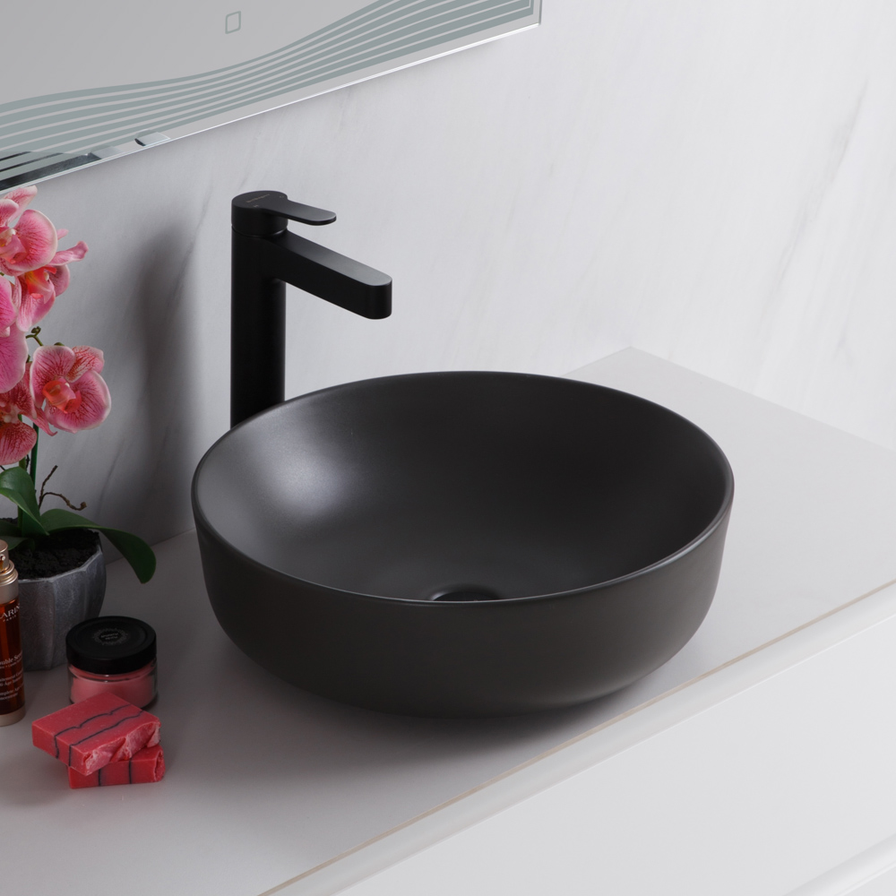 Приобрести belbagno накладная раковина 41х41 см, серая bb1315-h311