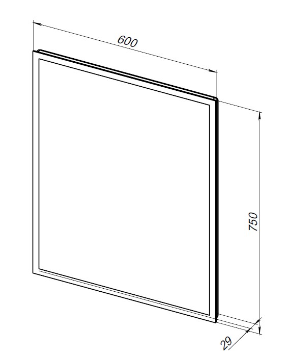 Приобрести aquanet зеркало оптима 60 см, белое матовое