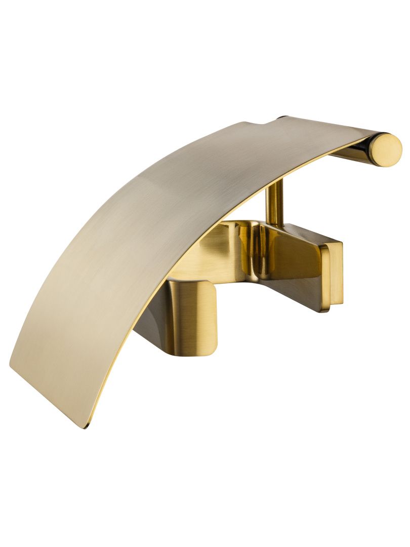 Приобрести держатель для туалетной бумаги с крышкой wonzon & woghand lotte, брашированное золото (ww-8326-bg)