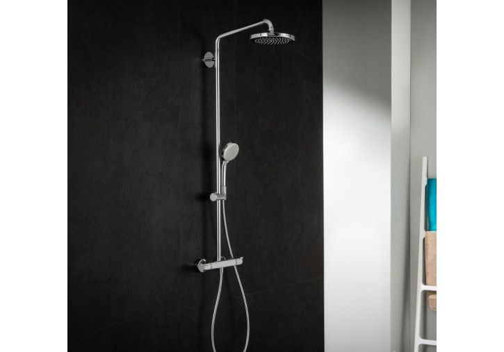 Приобрести душевая система с термостатом hansgrohe croma 220 showerpipe 27185000