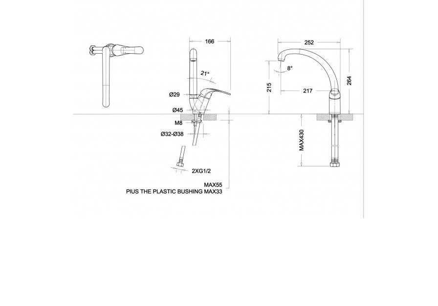 Приобрести смеситель для кухни bravat fit f7135188cp-1-rus