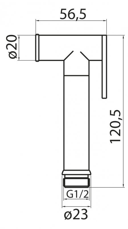 Приобрести cezares гигиенический душ 120мм, хром czr-id2-01
