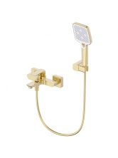 Смеситель для ванны с душем WONZON & WOGHAND FORZA, Брашированное золото (WW-639031-1-BG)