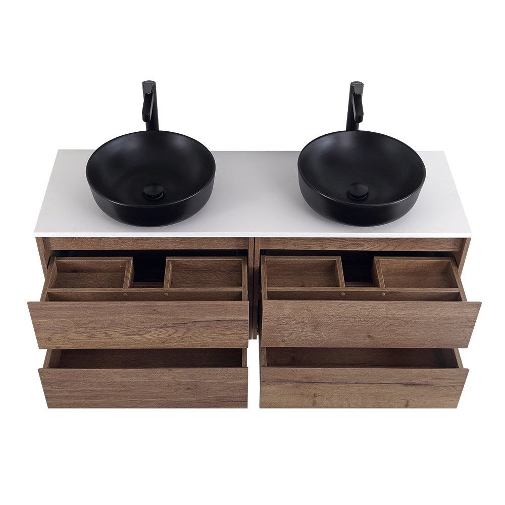 Приобрести belbagno тумба со столешницей kraft 140 см, подвесная rovere tabacco