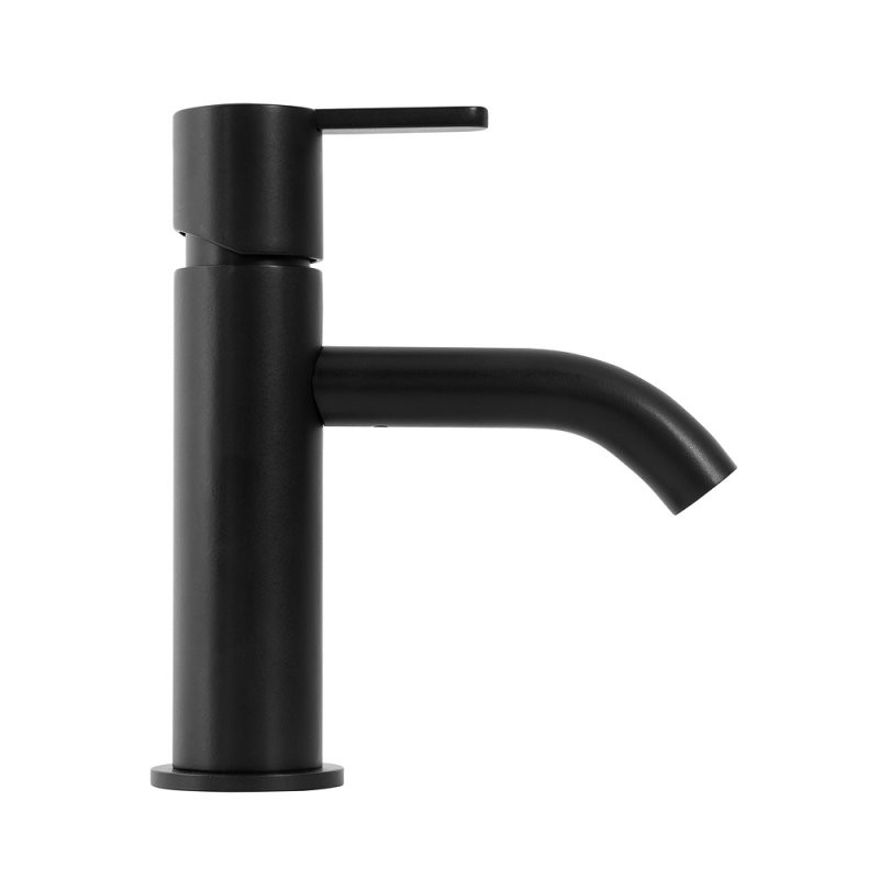 Приобрести cezares смеситель для раковины leaf с донным клапаном, черный матовый leaf-lsm2-nop